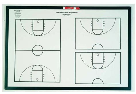 Kba Multi Court Playmaker Basketball Coaching Board 18 X 24 A94
