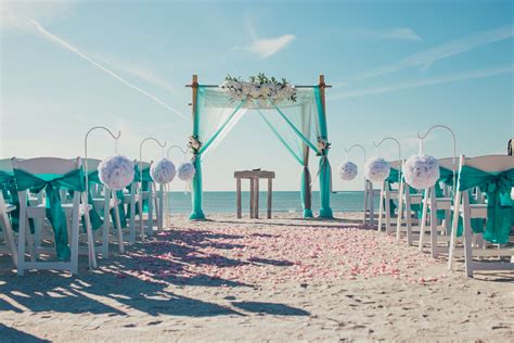 Tiffany Blue Beach Wedding Blue Beach Wedding Beach Wedding Planner