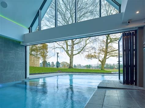 Indoor Outdoor Pool Contemporary Swimming Pool And Hot Tub
