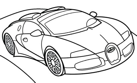 Bugatti car veyron on the road coloring pages. Supercar Coloring Pages at GetColorings.com | Free ...
