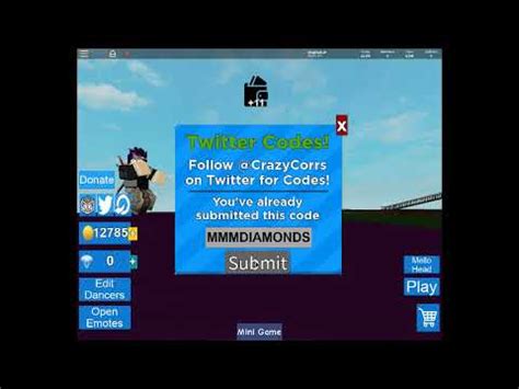 If you enjoyed the video make sure to like and subscribe. Twitter Codes For Roblox Giant Dance Off Simulator Free ...