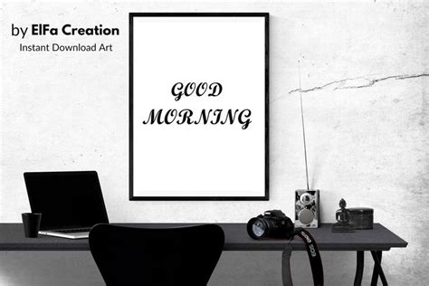 Good Morning Positive Office Home Success Home Décor Etsy