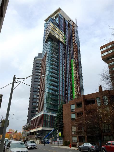 Cladding Installation Nearing Completion At Lifetimes Yorkville Condos