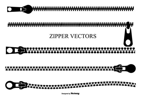 Vector Zipper Set 111664 Vector Art At Vecteezy