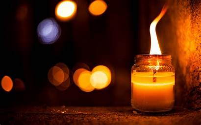 Candle Night Bokeh Background Wallpapers Wall