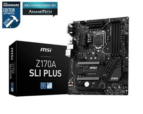 Msi Z170a Sli Plus Motherboard Specifications On Motherboarddb