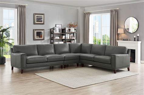 Harper Sectional Leather Collection Amax Leather Inc