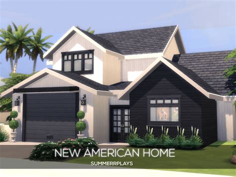 The Sims Resource New American Home By Summerr Plays • Sims 4 Downloads