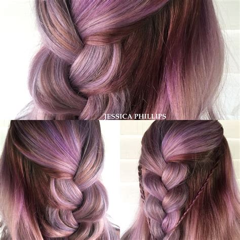 Lavender Braids Hair Hair Color Hair Styles