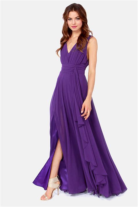 Pretty Purple Dress Maxi Dress Sleeveless Dress 14700