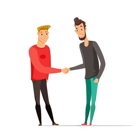 Two boys shaking hands free vector. Two People Shaking Hands Drawing Illustrations, Royalty ...