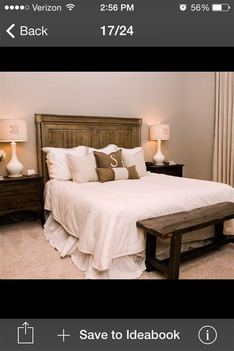 Bedroom designed by lauren gries. Bench made from old wood | Traditional bedroom, Home ...