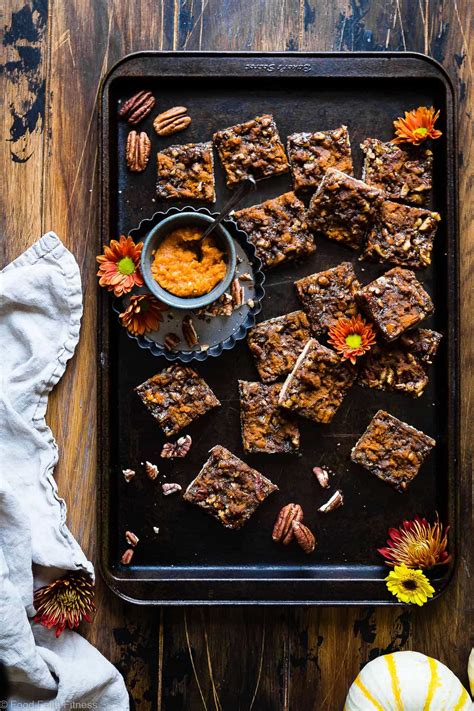 Paleo Vegan Pecan Pie Bars Food Faith Fitness