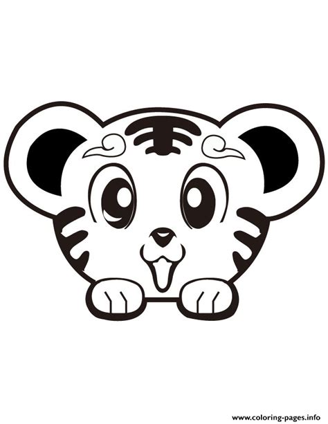 Print Super Cute Tiger Coloring Pages Animal Coloring Pages Cute
