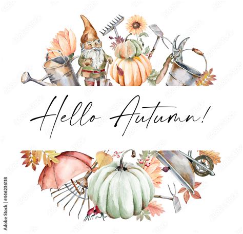 Watercolor Fall Pumpkin Harvest Clipart Thanksgiving Pumpkin