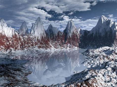 Frozen Lake View By Suxx 3d Digital Art Nature