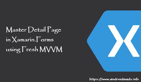 Master Detail Page In Xamarin Forms Using Fresh Mvvm