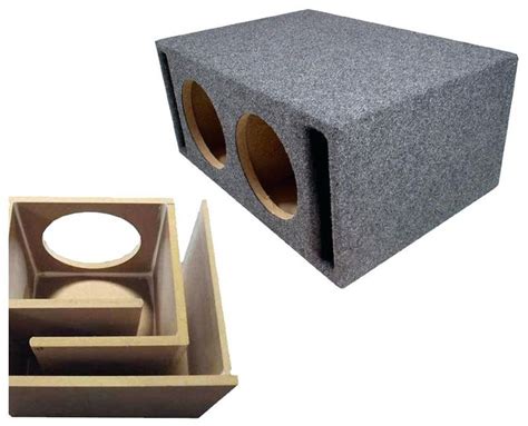 Subwoofer Box Design For 12 Inch Custom Car Audio Dual Slot Ported Sub