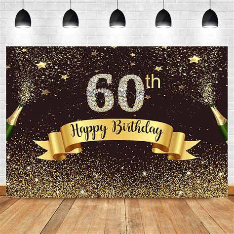 60th Birthday Background Design