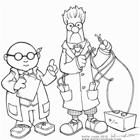 Muppet Coloring Pages Beaker