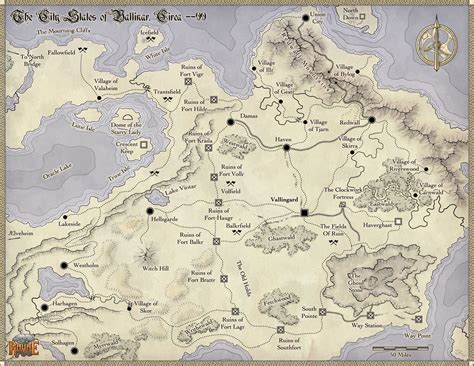 City States Of Vallinor Fantastic Maps