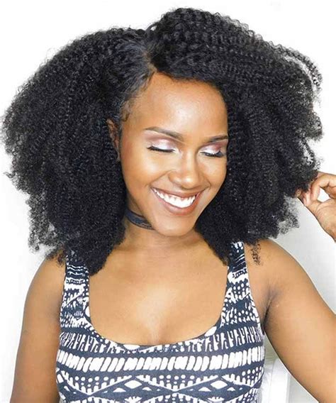 Msbuy Hair Wigs Super Thick Afro Kinky Curly Lace Front