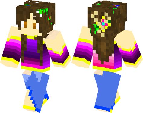 Flower Girl Minecraft Skin Minecraft Hub