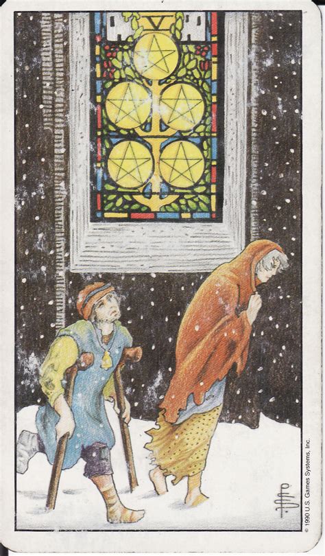 Since your tarot reading consists of more than one card, the cards combine to tailor the message that appears in the reading specifically for you. TAROT - The Royal Road: 5 FIVE OF PENTACLES V