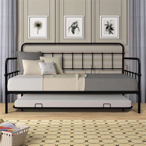 Buy Muttmicky Twin Size Metal Frame Daybed With Trundleheavy Duty