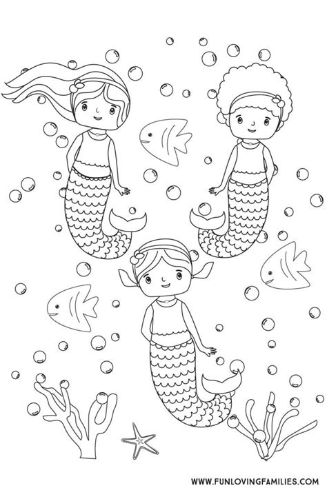 20 amazing little mermaid coloring pages for your little ones: 6 Cute Mermaid Coloring Pages for Kids (Free Printables ...
