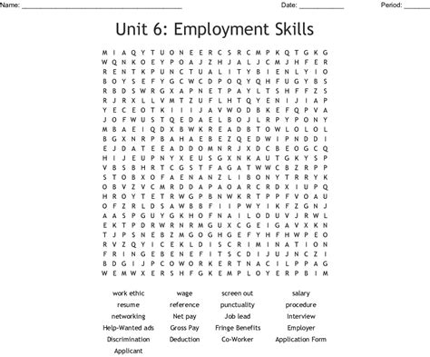 Employability Skills Word Search Wordmint 3c6