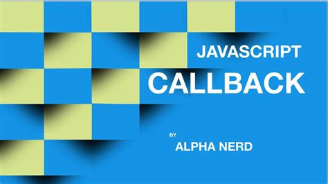 Javascript What Is Callback Youtube