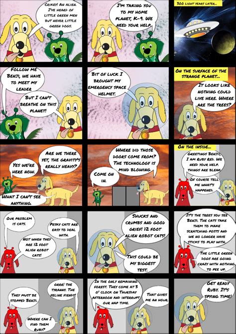 Benji The Wonderdog In Space Comic Strip For Kids2 Barry S Brunswick