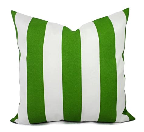 Two Outdoor Pillow Covers Striped Pillow Cover Deck Pillow