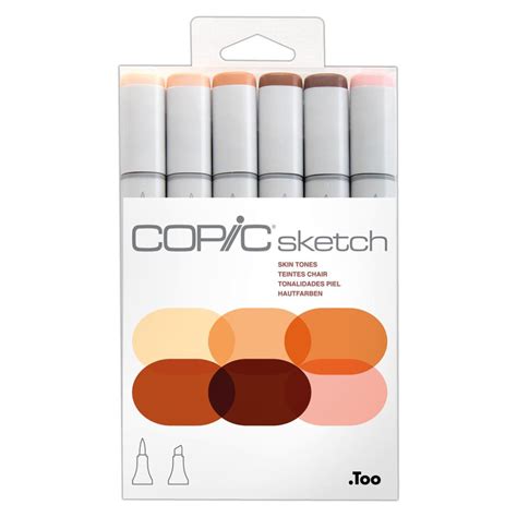 Copic Sketch Marker Set Of 6 Skin Tones Copic Uk