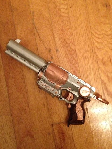Steampunk Old West Revolver Nerf Mod Nerf Firestrike With A Pvc And