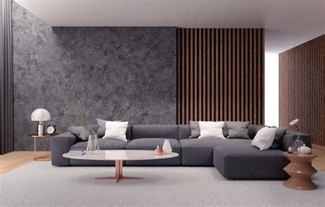 Photo Wallpaper Room Sofa Furniture Modern Living Modern Interior