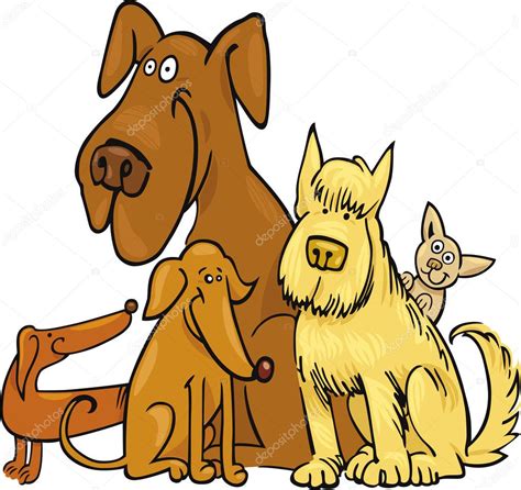 Five Funny Dogs — Stock Vector © Izakowski 5788037