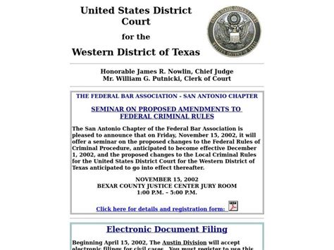 Erschöpfung Hüfte Schallwand Texas Western District Court Sympathisch