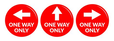 One Way Sign Vector Art Icons And Graphics For Free Download
