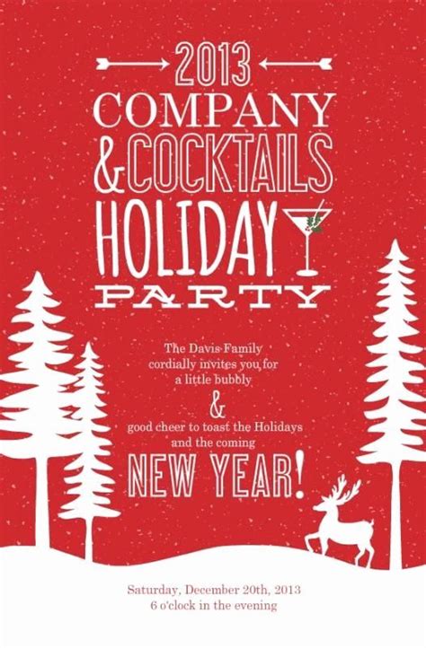 Company Holiday Party Invitation Template Unique 18 Be Christmas