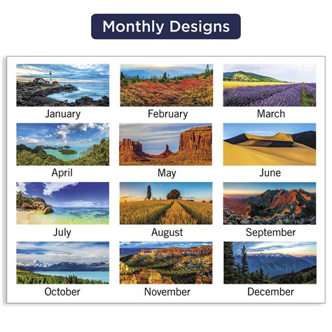 Buy At A Glance Scenic 2023 Three Month Wall Calendar Large 12 X 27