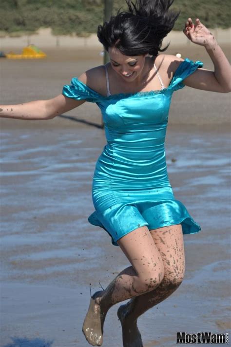 Pin By Miklish On Wet And Muddy Fun Wet Dress Girl Attitude Fashion