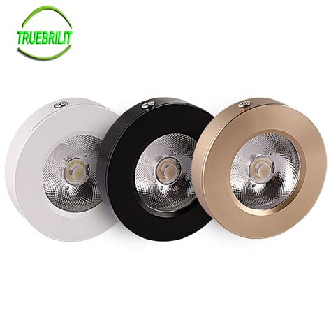 Led Surface Mounted Downlights 3w 5w 7w Panel Lamps Cabinet Showcase