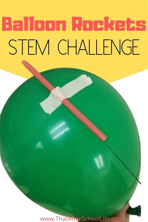 Balloon Rocket Stem Challenge That After School Life
