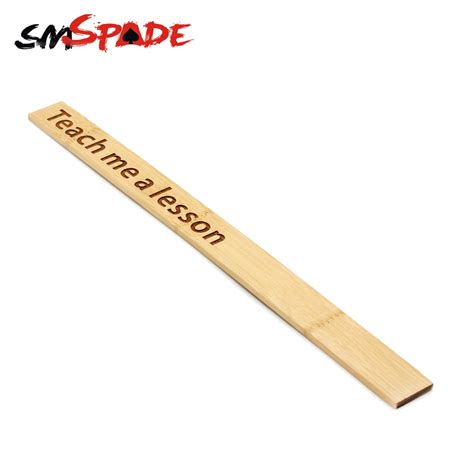 Smspade 40cm Long Bamboo Paddle Long Square Paddle Bondage Sex Spanking