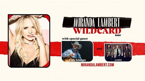 Miranda Lambert Wildcard Tour Events Calendar Saskmusic