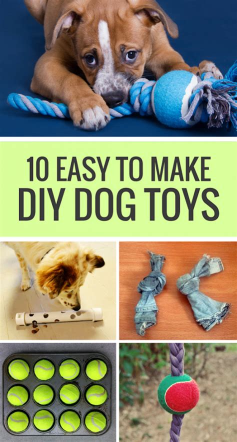 10 Easy To Make Diy Dog Toys Diy Dog Toys Diy Dog Stuff Homemade