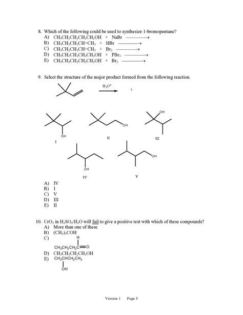Solved Which Of The Following Could Be Used To Synthesize