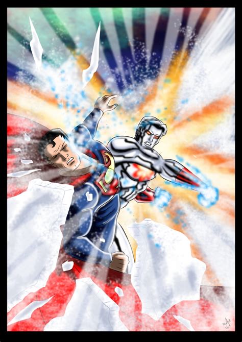 Captain Atom Vs Superman By Adamantis On Deviantart